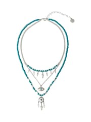 Bibi Bijoux Dreamcatcher Beaded Layered Necklace - Image 1 of 4