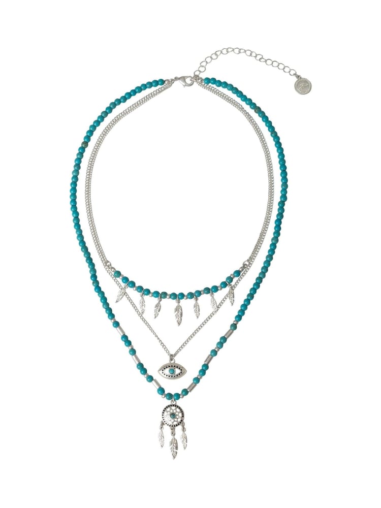 Bibi Bijoux Dreamcatcher Beaded Layered Necklace - Image 1 of 4