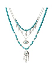 Bibi Bijoux Dreamcatcher Beaded Layered Necklace - Image 2 of 4