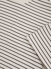 Blanco/azul marino - Reiss Paudie Cotton Blend Stripe T-Shirt - Imagen 4 de 4