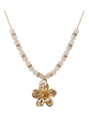 Bibi Bijoux Gold Tone Flower Bead Necklace - Image 2 of 4
