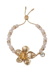 Bibi Bijoux Gold Tone Flower Bead Friendship Bracelet - Image 1 of 3