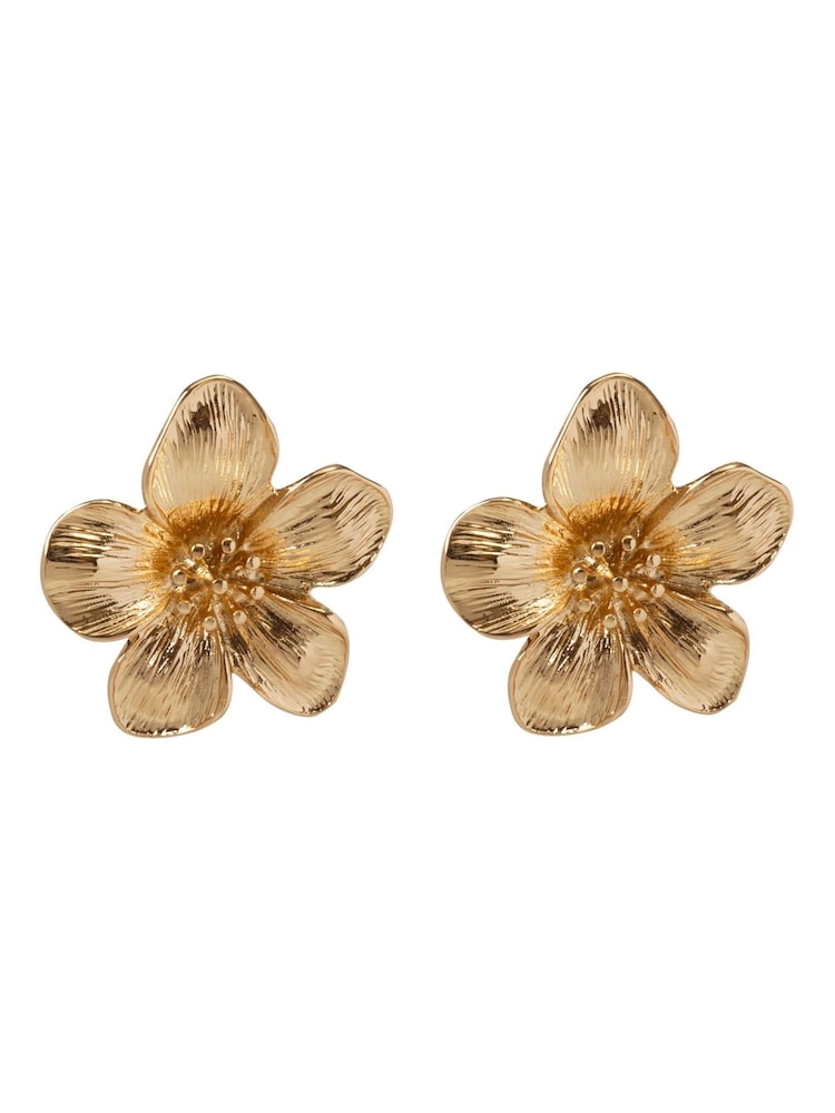 Bibi Bijoux Gold Tone Flower Earrings - Image 1 of 3