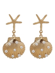 Bibi Bijoux Gold Tone Seaside Earrings - Image 1 of 3