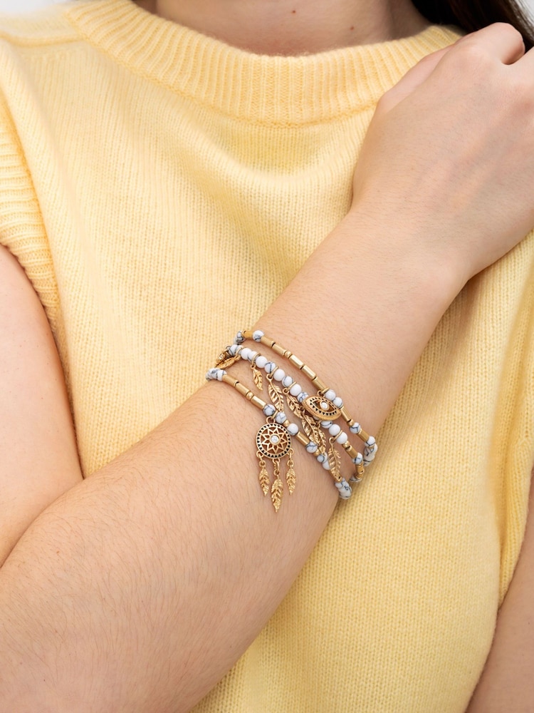 Bibi Bijoux Dreamcatcher Beaded Bracelet Set - Image 2 of 3