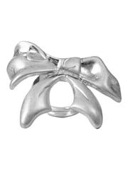 Bibi Bijoux Silver Tone Bow Adjustable Ring - Image 1 of 4