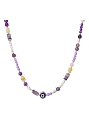 Bibi Bijoux Gold Tone Multi Beaded Friendship Necklace - Image 2 of 4