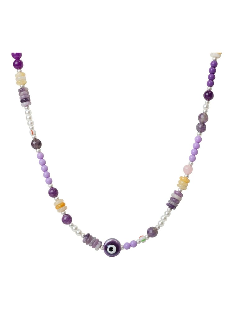 Bibi Bijoux Gold Tone Multi Beaded Friendship Necklace - Image 2 of 4