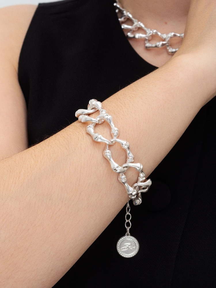 Bibi Bijoux Gold Tone Bamboo Chain Bracelet - Image 2 of 3
