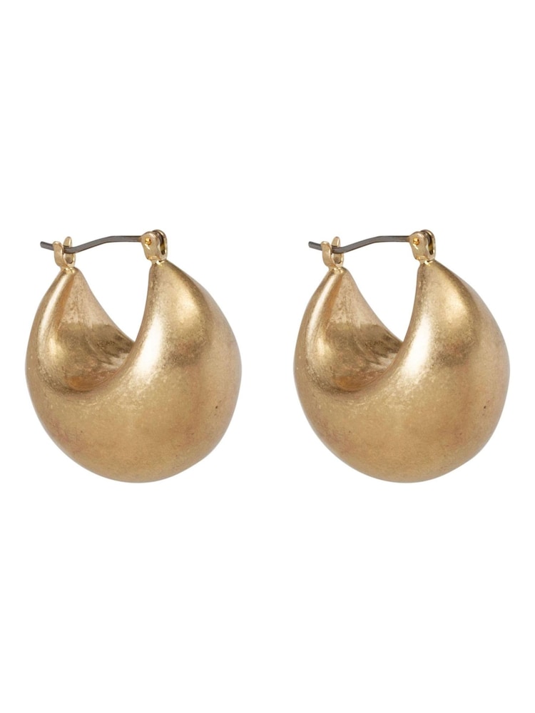 Bibi Bijoux Gold Tone Chunky Statement Hoop Earrings - Image 1 of 3