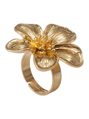 Bibi Bijoux Gold Tone Flower Adjustable Ring - Image 1 of 4