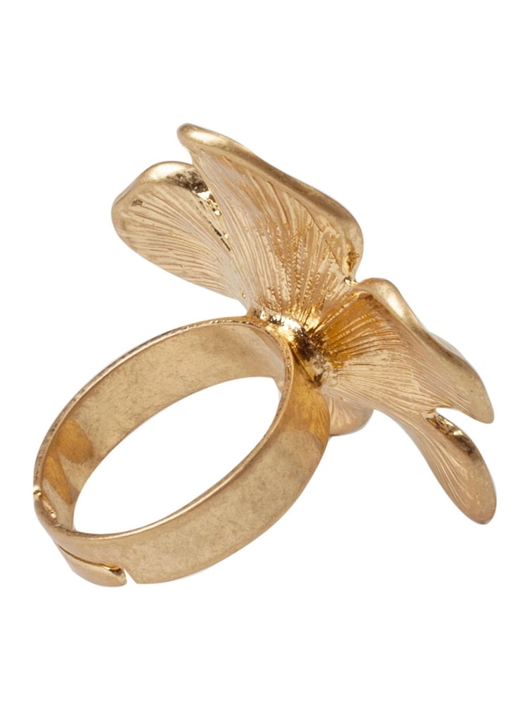 Bibi Bijoux Gold Tone Flower Adjustable Ring - Image 2 of 4