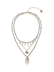 Bibi Bijoux Dreamcatcher Beaded Layered Necklace - Image 1 of 4