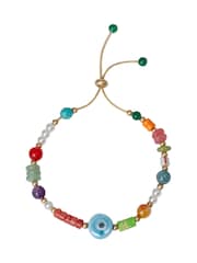 Bibi Bijoux Gold Tone Multi Beaded Friendship Bracelet - Image 1 of 3