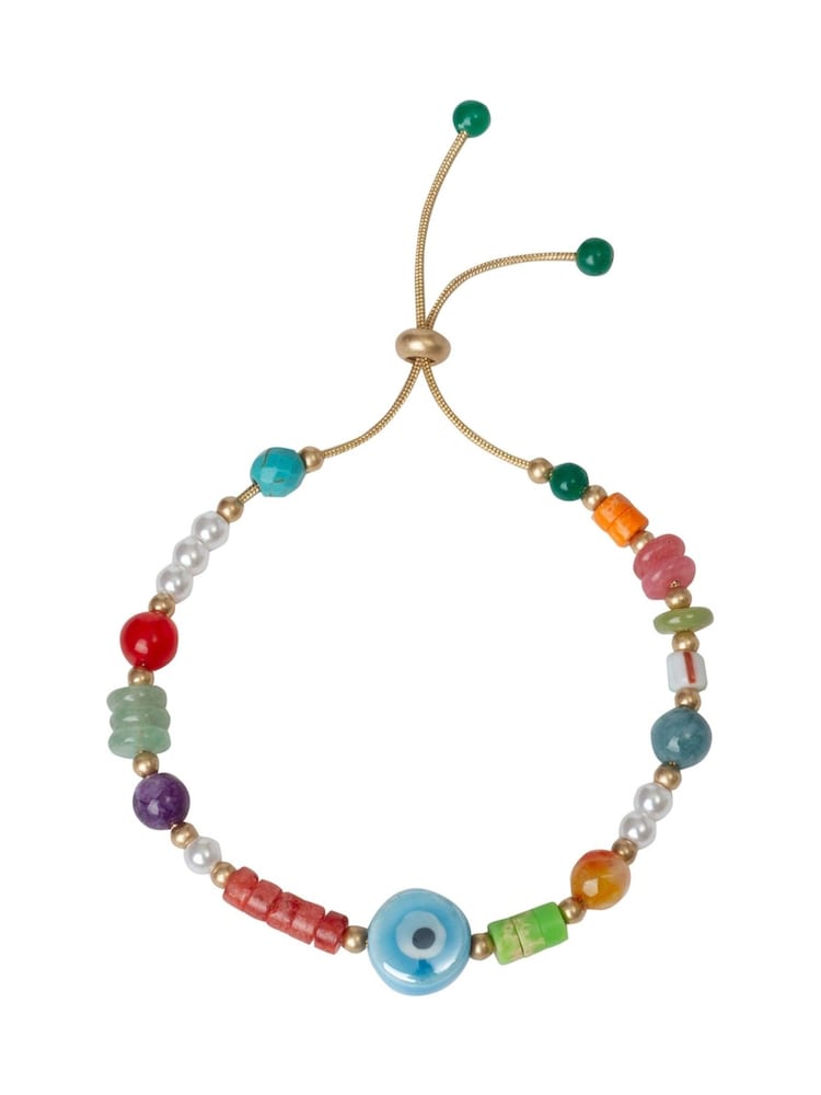 Bibi Bijoux Gold Tone Multi Beaded Friendship Bracelet - Image 1 of 3