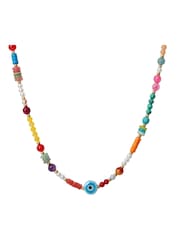 Bibi Bijoux Gold Tone Multi Beaded Friendship Necklace - Image 2 of 4