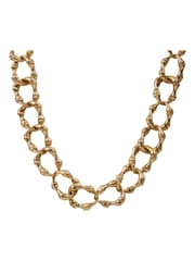 Bibi Bijoux Gold Tone Bamboo Chain Necklace - Image 2 of 4