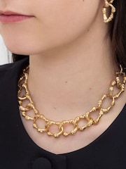 Bibi Bijoux Gold Tone Bamboo Chain Necklace - Image 4 of 4