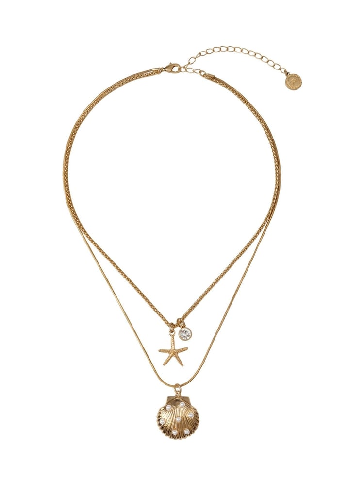 Bibi Bijoux Gold Tone Seaside Layered Necklace - Image 1 of 4