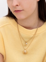Bibi Bijoux Gold Tone Seaside Layered Necklace - Image 4 of 4