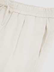 Reiss Stone Barges Linen Drawstring Shorts - Image 5 of 5