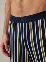 Chelsea Peers Black Multi Stripe Long Pyjama Bottoms - Image 3 of 5