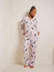 Chelsea Peers Pink Long Pyjamas Sets - Image 1 of 5