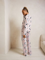 Chelsea Peers Pink Long Pyjamas Sets - Image 3 of 5