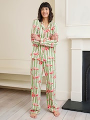 Chelsea Peers Green Long Pyjamas Sets - Image 1 of 5