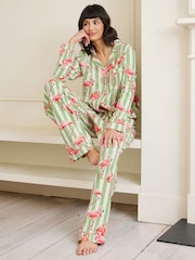 Chelsea Peers Green Long Pyjamas Sets - Image 2 of 5