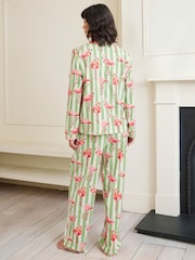 Chelsea Peers Green Long Pyjamas Sets - Image 4 of 5