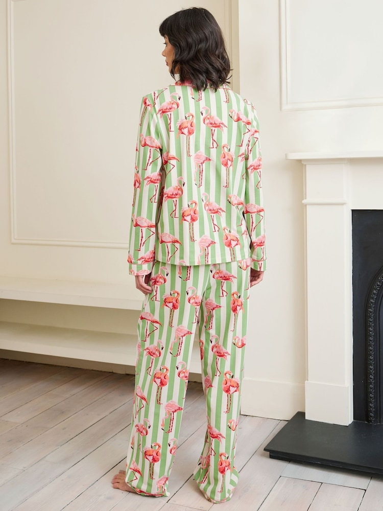 Chelsea Peers Green Long Pyjamas Sets - Image 4 of 5