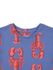 Chelsea Peers Kids Cotton Lobster Print Short Pyjamas Set - Imagen 3 de 3