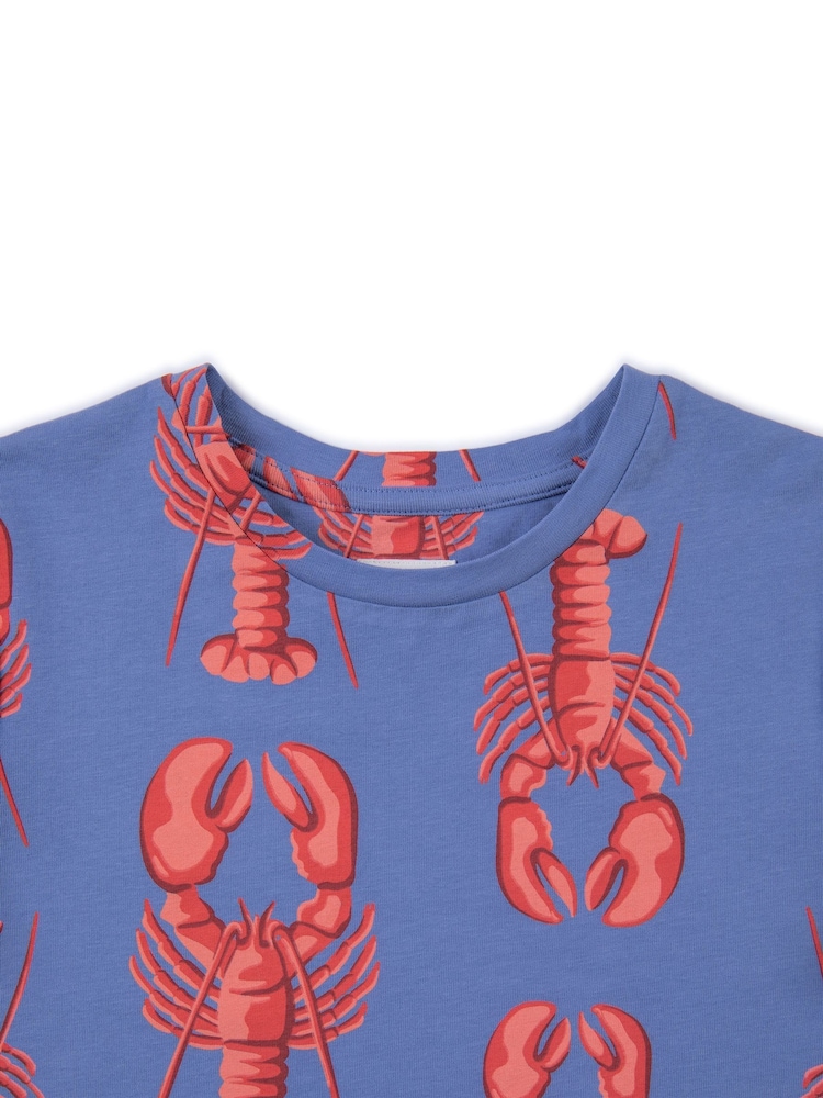 Chelsea Peers Kids Cotton Lobster Print Short Pyjamas Set - Imagen 3 de 3