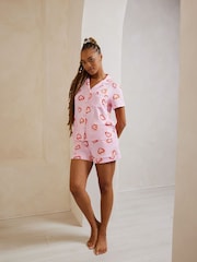 Rayo rosa - Chelsea Peers Playful Print Short Pyjamas Set - Imagen 1 de 5