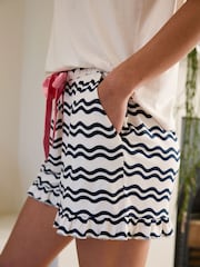 Chelsea Peers Wavy Stripe Shell Print Short Pyjamas Set - Imagen 5 de 5