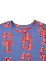 Chelsea Peers Kids Cotton Lobster Print Long Pyjamas Set - Imagen 3 de 3