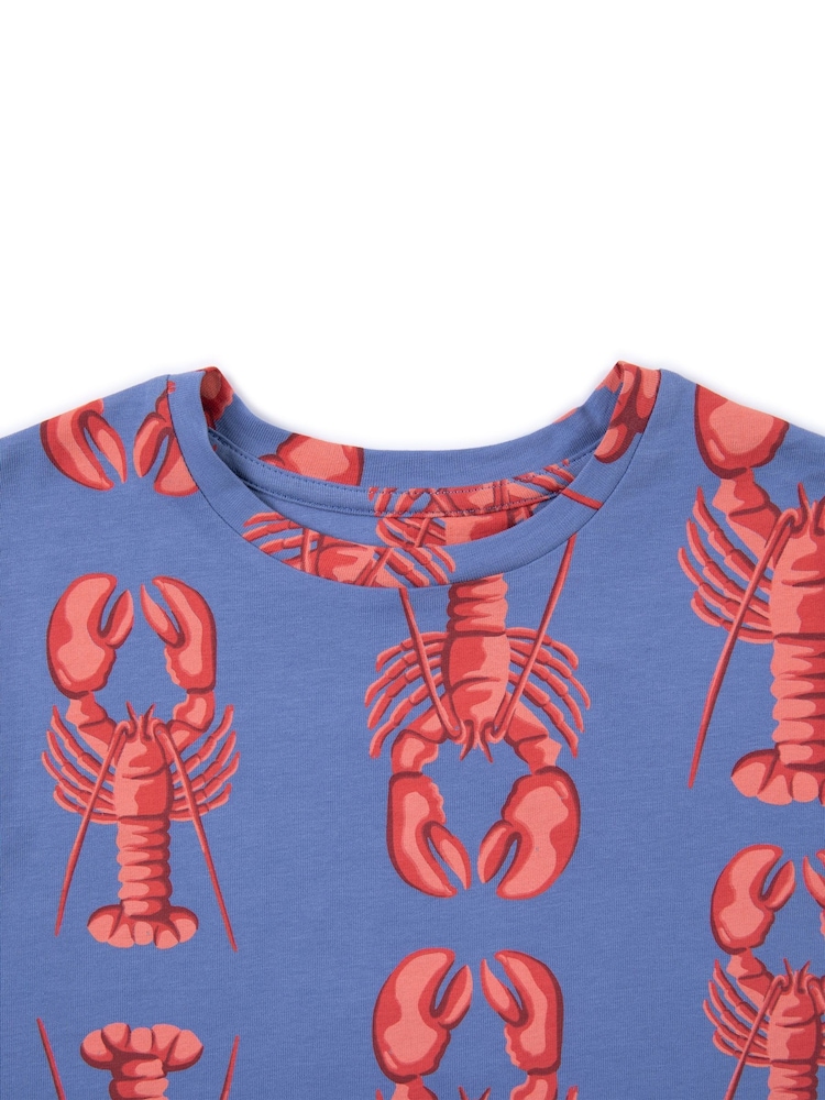 Chelsea Peers Kids Cotton Lobster Print Long Pyjamas Set - Imagen 3 de 3