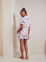 Rosa cromado - Chelsea Peers Playful Print Short Pyjamas Set - Imagen 3 de 5