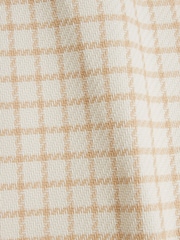 River Island Cream Pattern Wide Leg Pleated Crop Trousers - Image 6 of 6