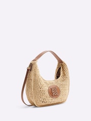 River Island Scoop Raffia Shoulder Bag - Image 2 of 5