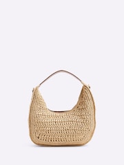 River Island Scoop Raffia Shoulder Bag - Image 3 of 5