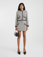 River Island Dogtooth Trophy Jacket - Imagen 1 de 4