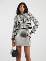 River Island Dogtooth Trophy Jacket - Imagen 2 de 4