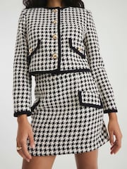 River Island Dogtooth Trophy Jacket - Imagen 3 de 4
