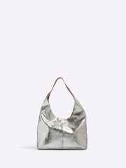 River Island Metallic Leather Slouch Tote Bag - Image 2 of 5