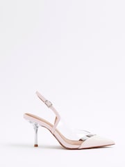River Island Perspex Sling Back Court Shoes - Image 1 of 5