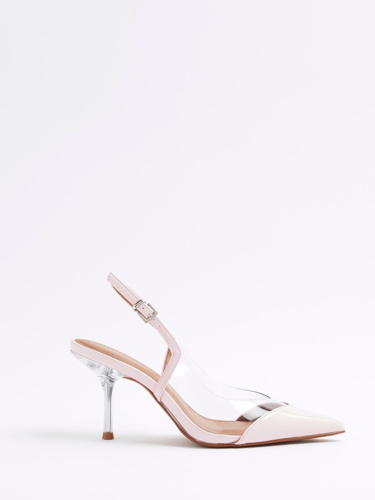 River Island Perspex Sling Back Court Shoes - Image 1 of 5