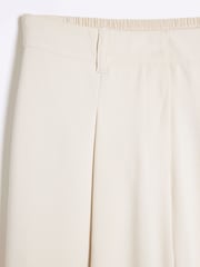 River Island Cream Petite Petite Wide Leg Trousers - Image 6 of 6