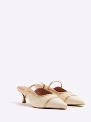 River Island Cream Toe Cap Court Shoes - Image 3 of 6